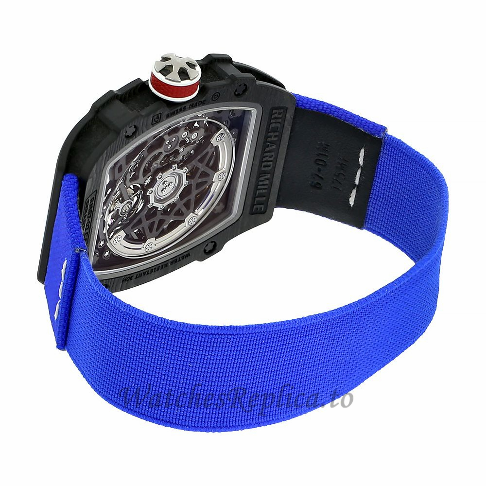 Richard Mille Replica RM67-02 Sebastien Ogier Carbon TPT Automatic 47MM Watch RM67-02 56123 - WatchesReplica.is