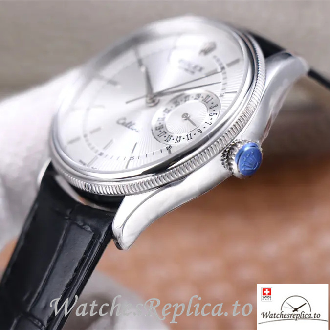 Swiss Rolex Cellini Replica 50515 Leather strap 39MM - WatchesReplica.is