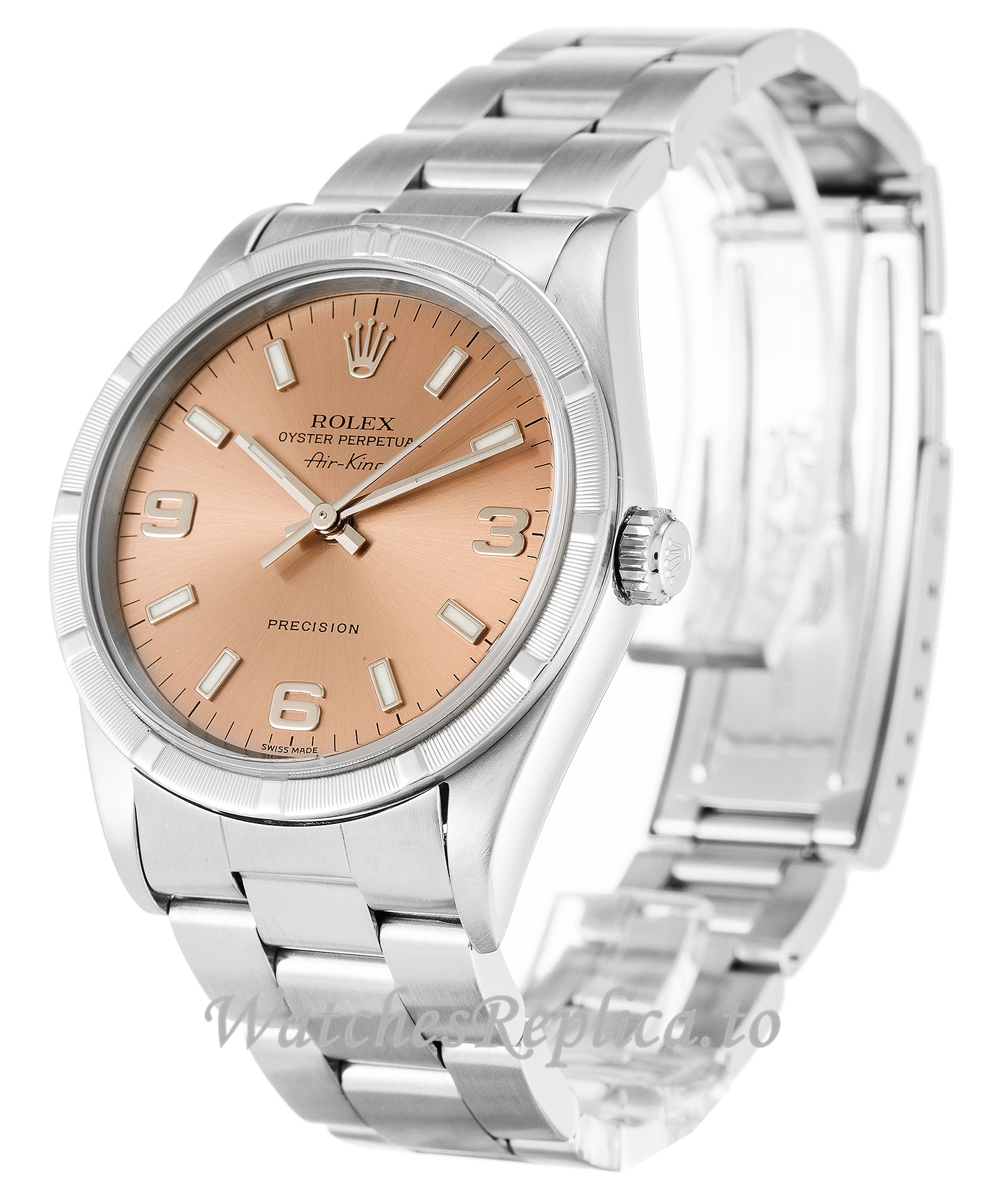 Rolex Air-King Salmon Dial 14010M - WatchesReplica.is
