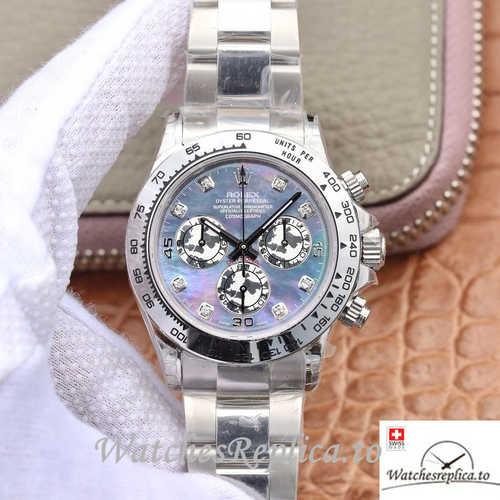 Swiss Rolex Daytona Replica 116509 Stainless steel strap 40MM - WatchesReplica.is