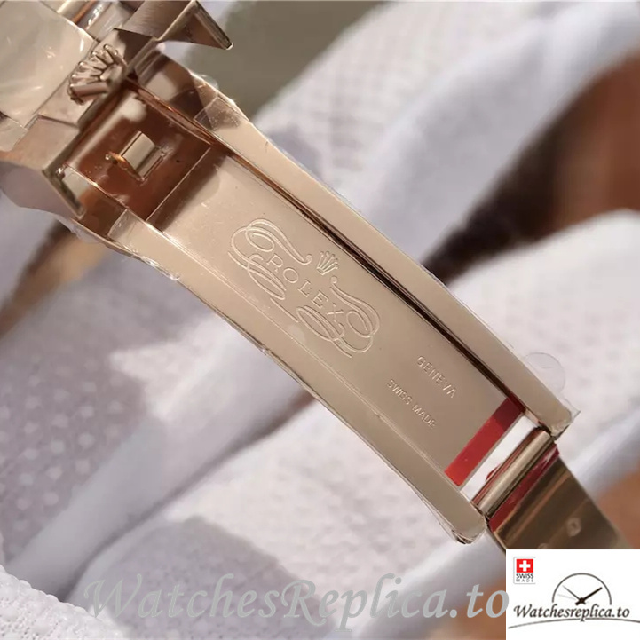 Swiss Rolex Daytona Replica 116595RBOW Rose Gold strap 40MM - WatchesReplica.is