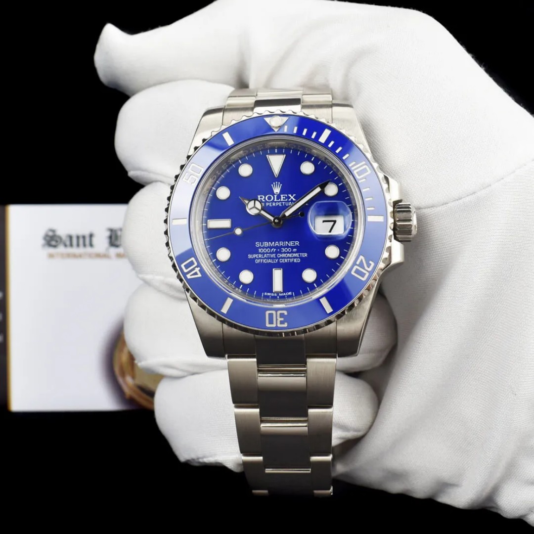 Rolex Submariner Blue Dial 116619LB 40MM - WatchesReplica.is
