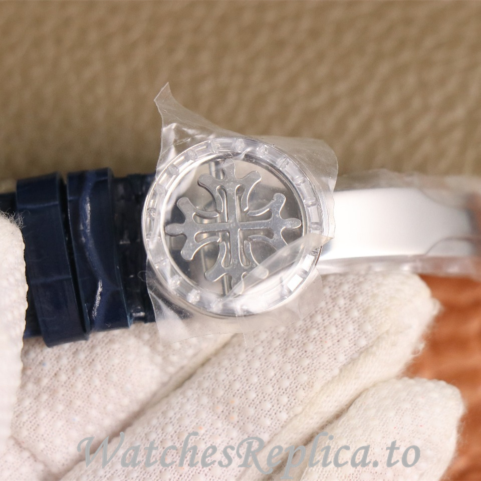 Patek Philippe Replica Complications 6104 Leather strap 44MM - WatchesReplica.is