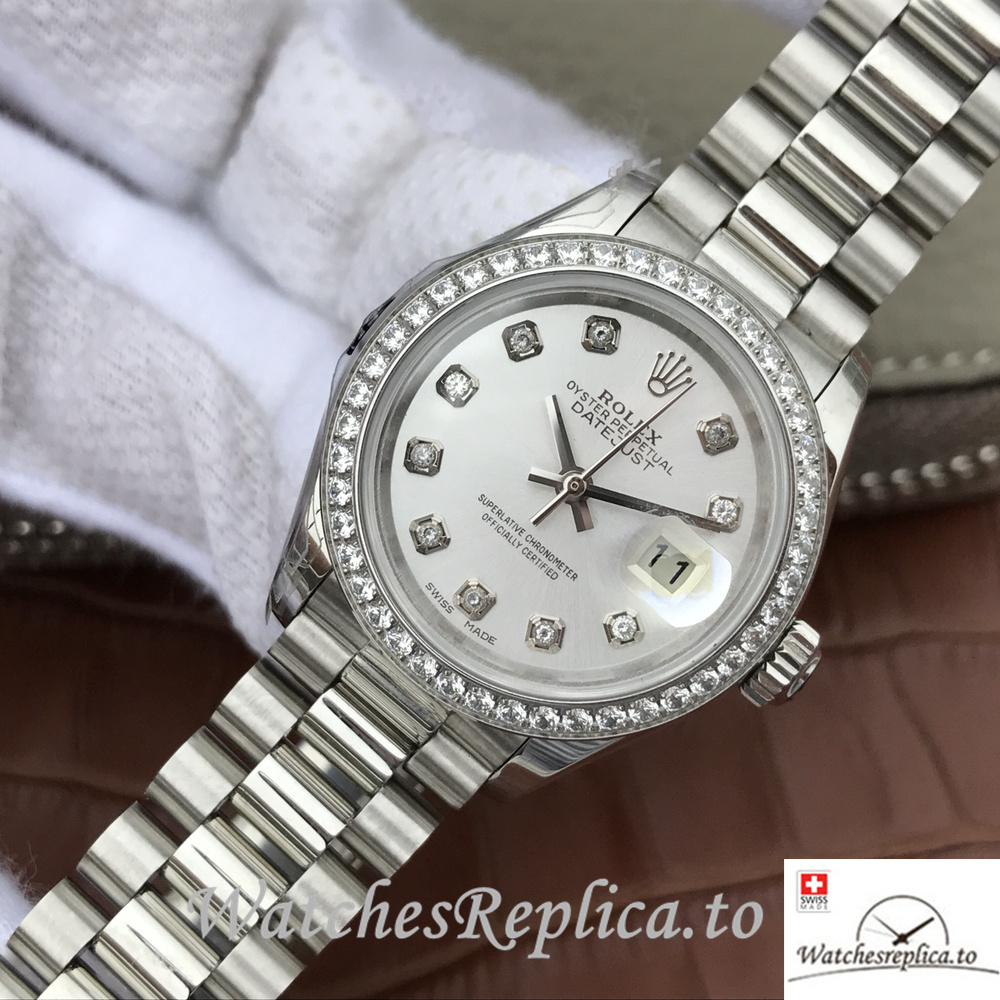 Swiss Rolex Datejust 179384 Stainless steel strap 28MM - WatchesReplica.is