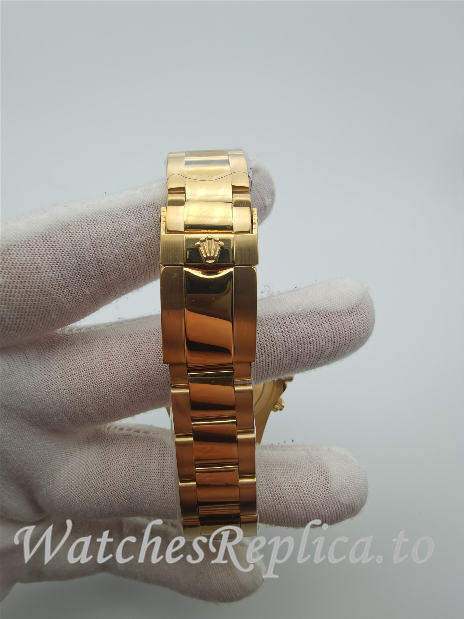Swiss Rolex Daytona Cosmograph Replica 116508 Yellow Gold Strap 40MM - WatchesReplica.is