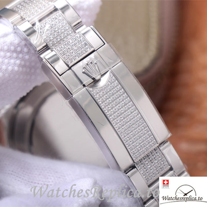 Swiss Rolex Daytona Replica 116599RBOW White Gold strap 40MM - WatchesReplica.is