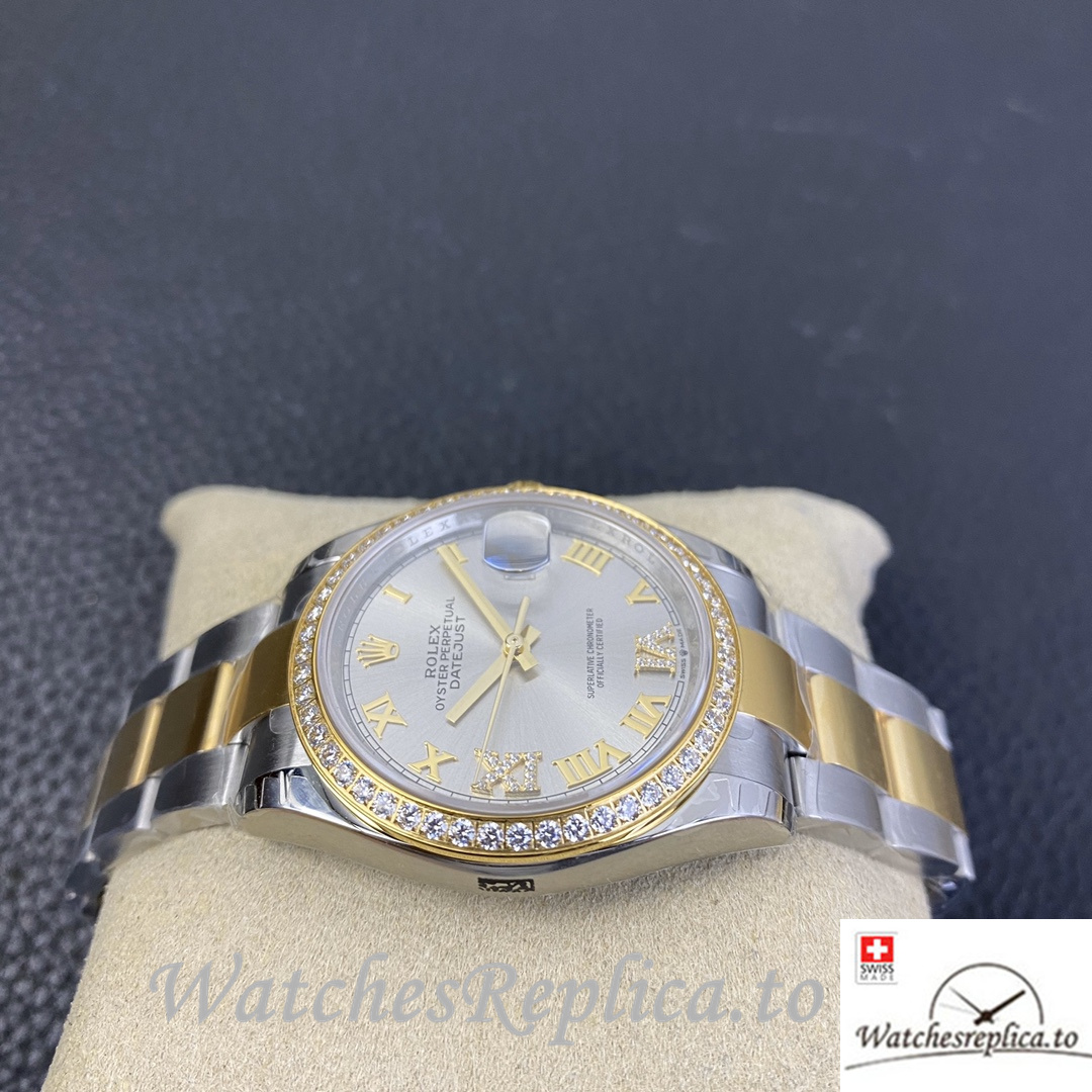 Swiss Rolex Datejust Replica 126233 Stainless steel strap 36MM - WatchesReplica.is