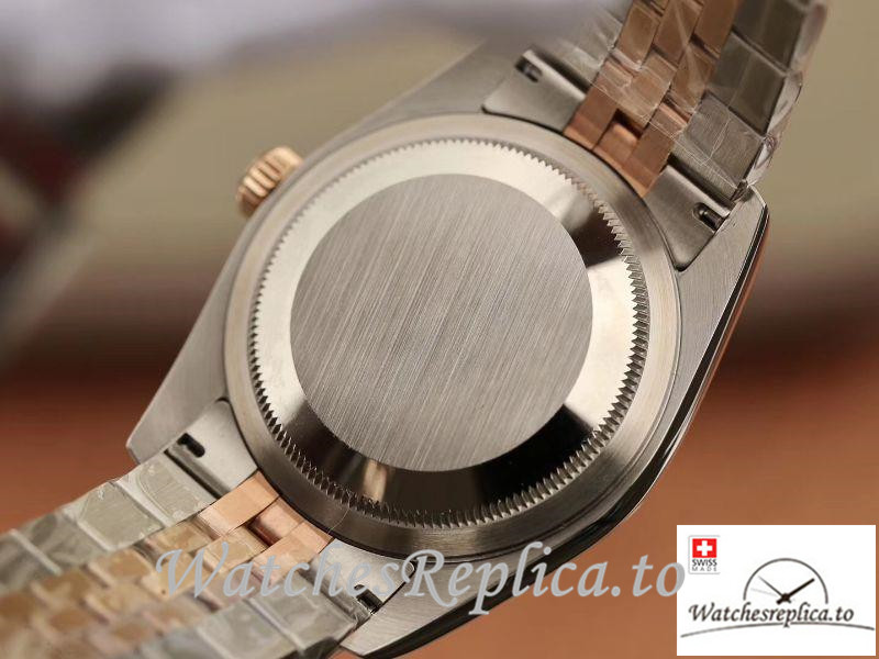 Swiss Rolex Datejust Replica 116233 005 Rose Gold Bezel 36MM - WatchesReplica.is
