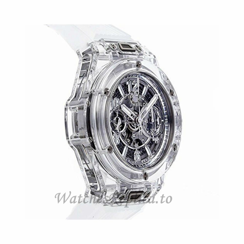 Hublot Replica Big Bang Unico Sapphire Baguettes 45MM Watch 411.JX.4802.RT.1904 - WatchesReplica.is