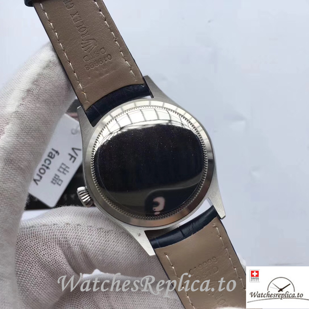 Swiss Rolex Cellini 50519-0013 Leather strap 39MM - WatchesReplica.is