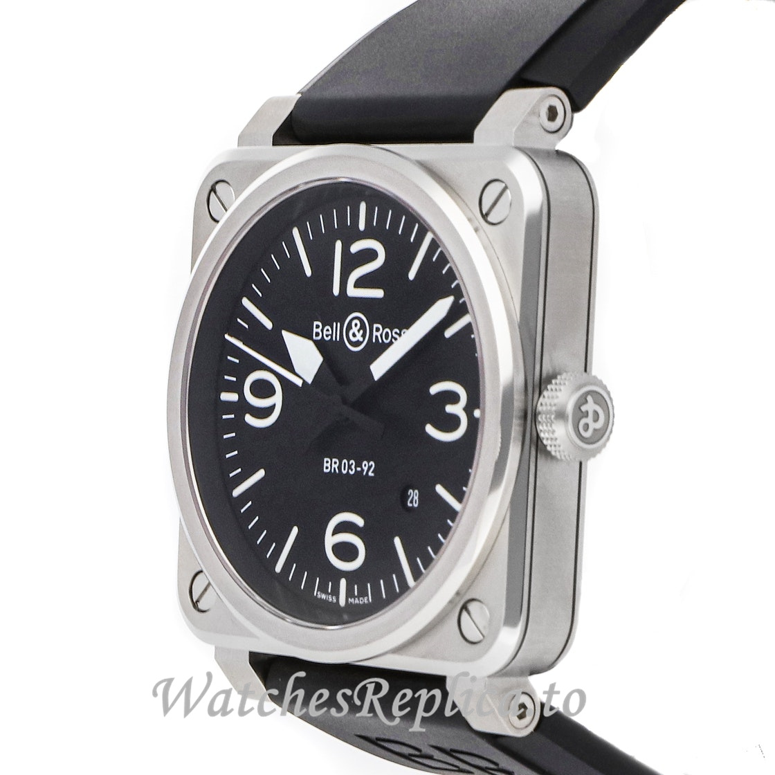 Replica Bell Ross BR 03 BR0392 BLC ST 46MM Mens Watch - WatchesReplica.is