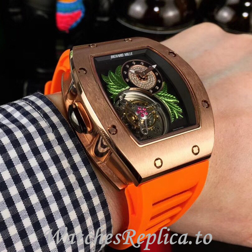 Richard Mille Replica RM19 Rubber strap 50MM - WatchesReplica.is