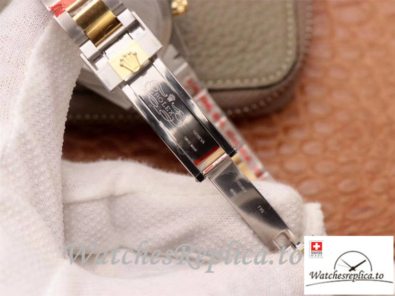 Swiss Rolex Daytona Cosmograph Replica M116503-0002 Gray And Gold Strap 40MM - WatchesReplica.is