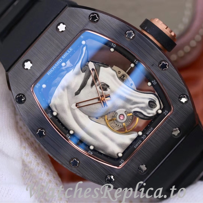 Richard Mille Replica RM52-02 Rubber strap 50MM - WatchesReplica.is