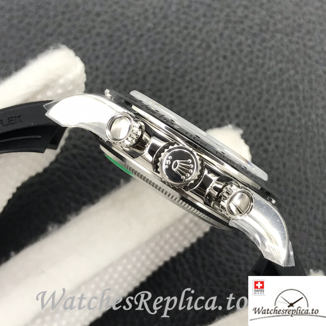 Swiss Rolex Daytona Replica 116520 Rubber strap 40MM - WatchesReplica.is