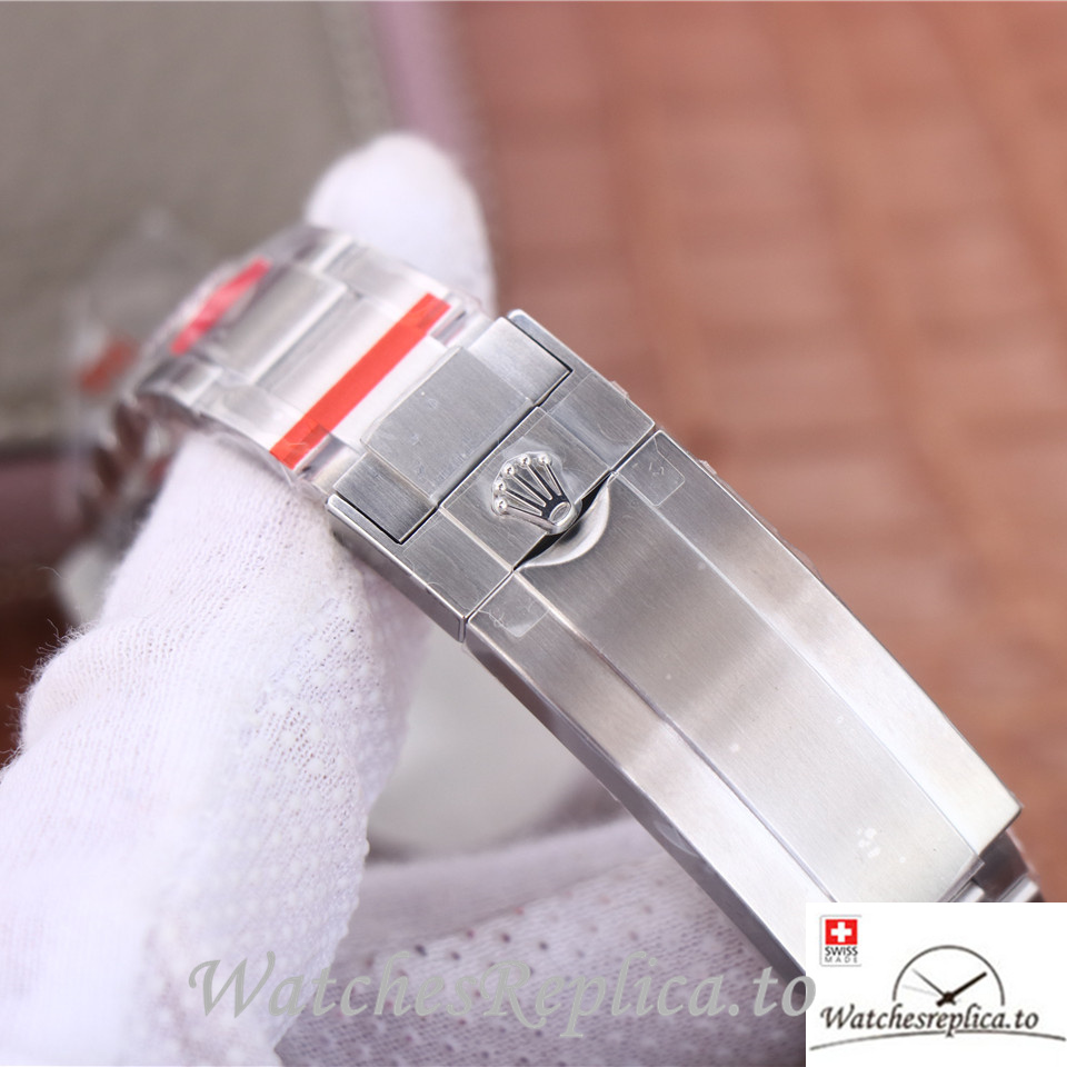 Swiss Rolex Submariner Replica Stainless steel strap 40MM Pink Dial - WatchesReplica.is