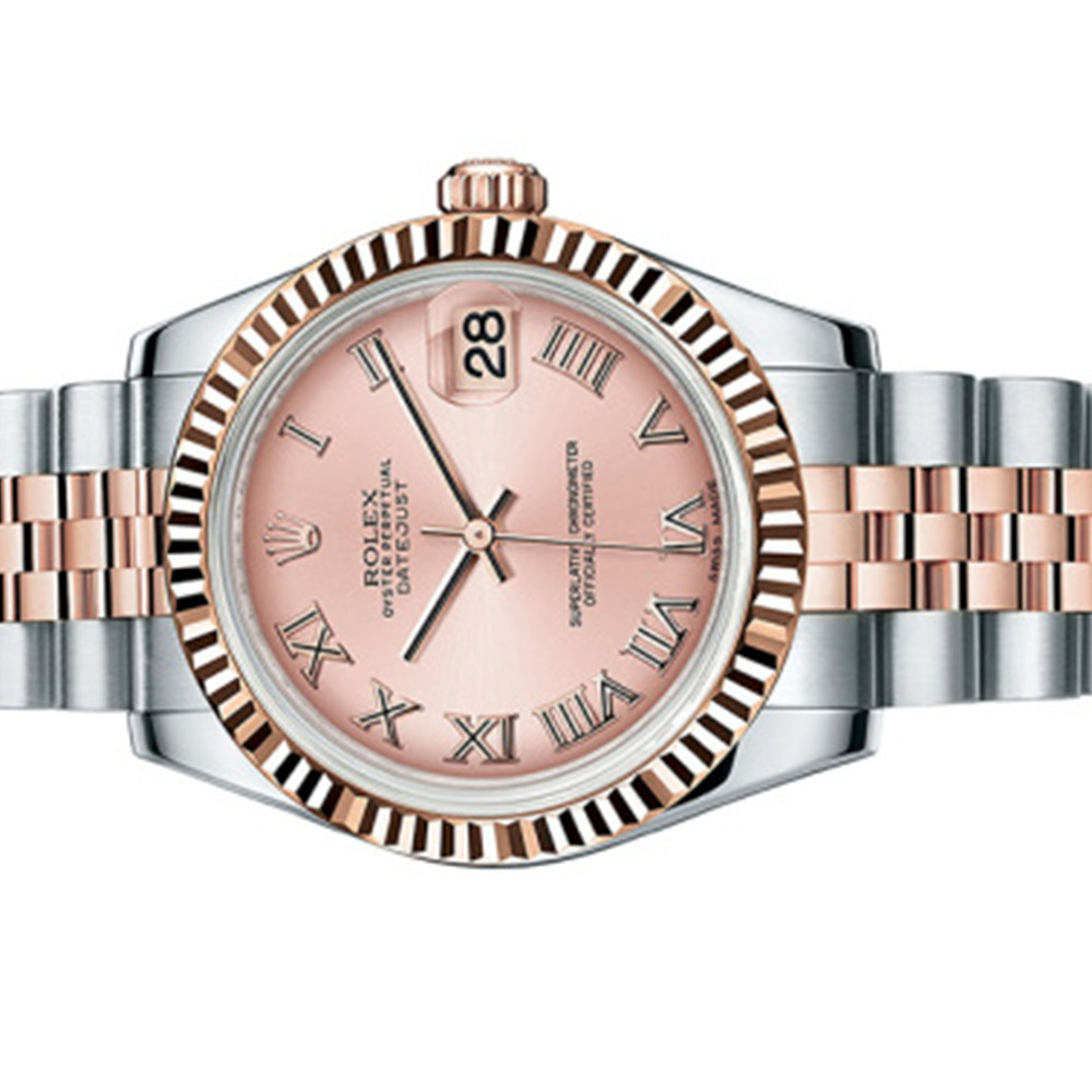 Rolex Mid Size Datejust Pink Dial 178271 - WatchesReplica.is
