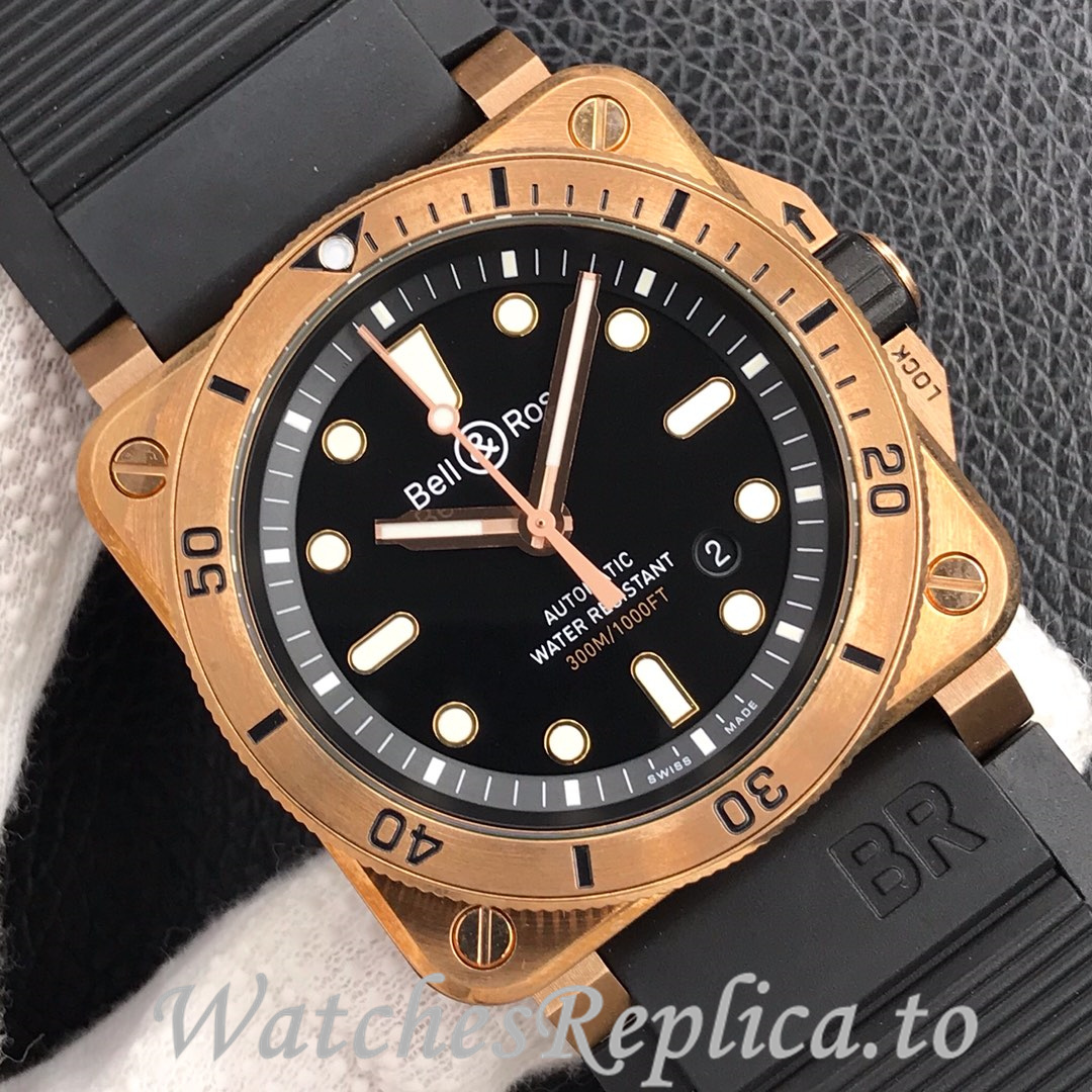 Bell Ross Replica BR 03 BR03-92 Rubber strap 42MM - WatchesReplica.is