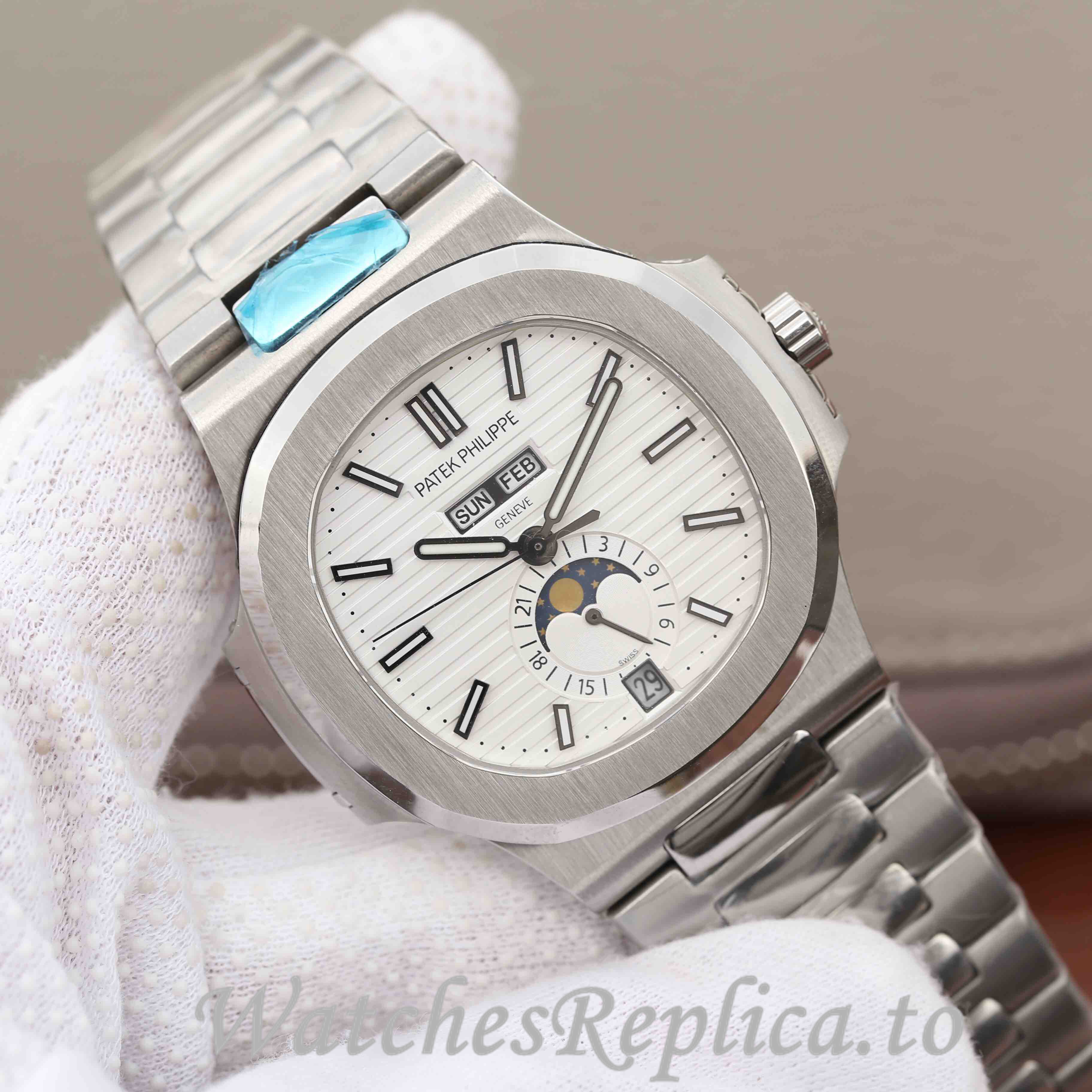 Patek Philippe Replica Nautilus 5726 Stainless steel strap 40.5MM - WatchesReplica.is