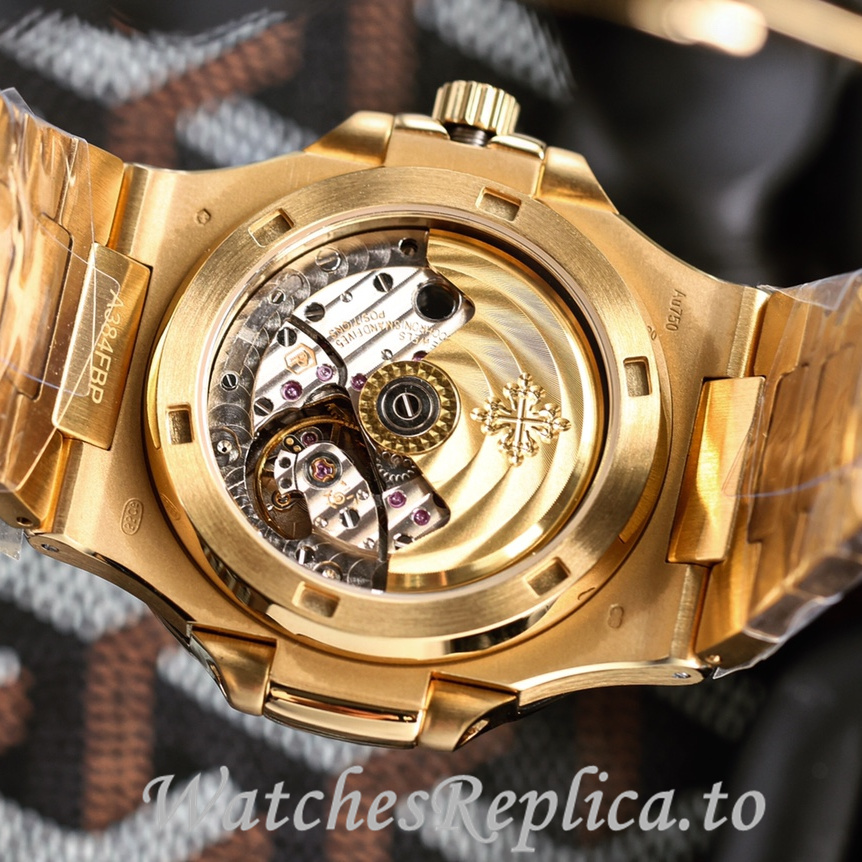 Patek Philippe Replica Nautilus 5711 Diamonds paved strap 40MM - WatchesReplica.is