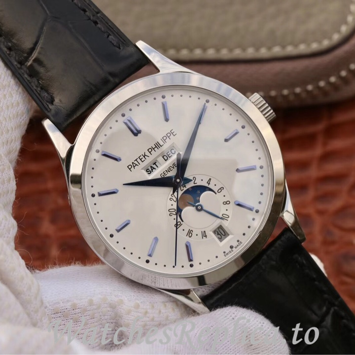 Patek Philippe Replica Complications 5396 Leather strap 38.5MM - WatchesReplica.is