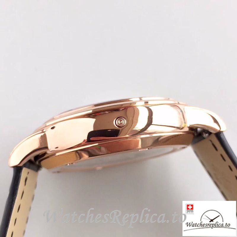 Swiss Patek Philippe Grand Complications Sky Moon Celestial Replica 6102R-001 Black Strap 43MM - WatchesReplica.is