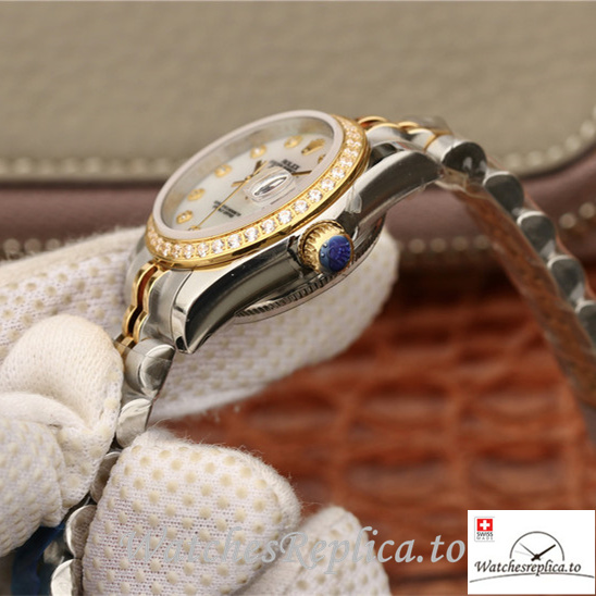 Swiss Rolex Datejust 279383RBR Stainless steel strap 28MM - WatchesReplica.is