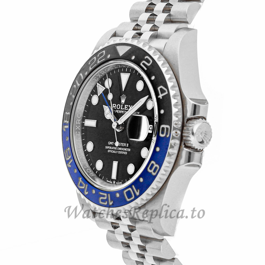 Rolex Replica GMT-Master II Batman 40mm 126710BLNR - WatchesReplica.is
