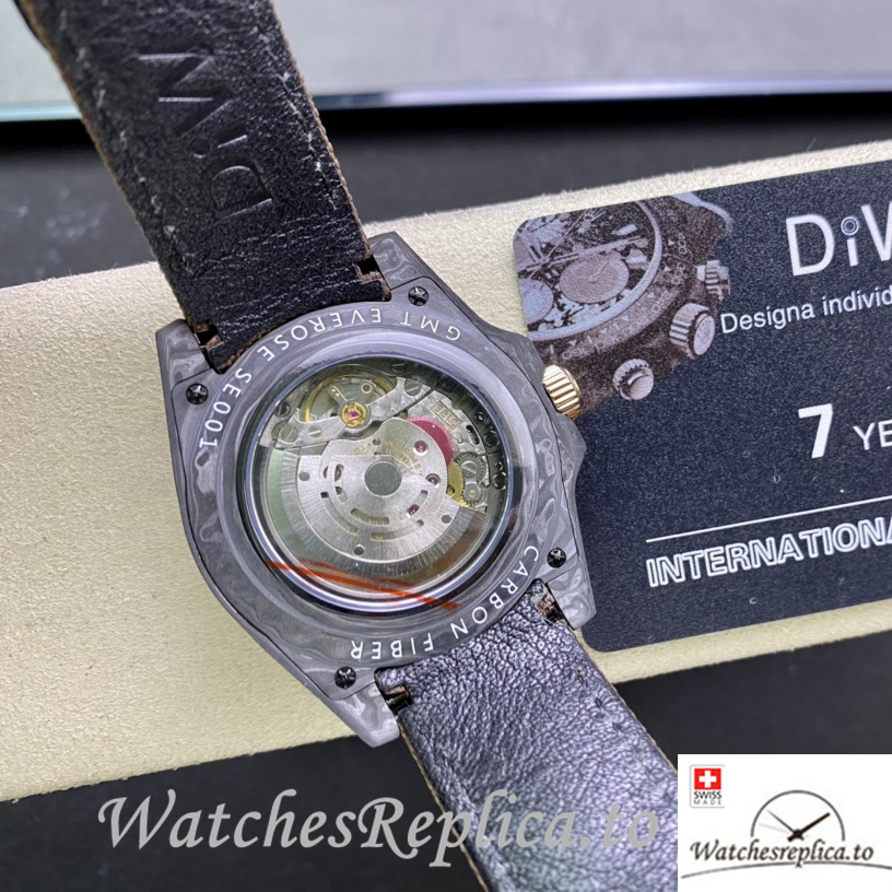 Swiss Rolex GMT Master Replica Brown Canvas strap 40MM Yellow Dial - WatchesReplica.is