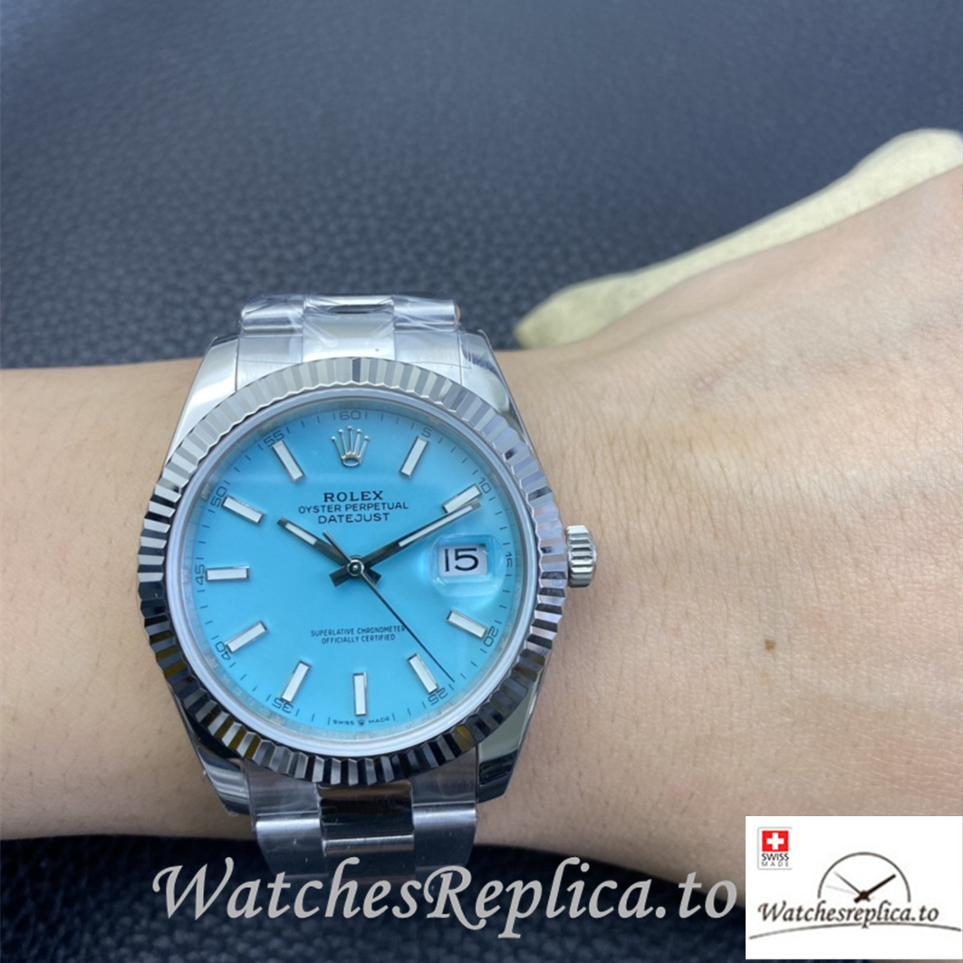 Swiss Rolex Datejust 126334 Replica Stainless steel strap 41MM - WatchesReplica.is