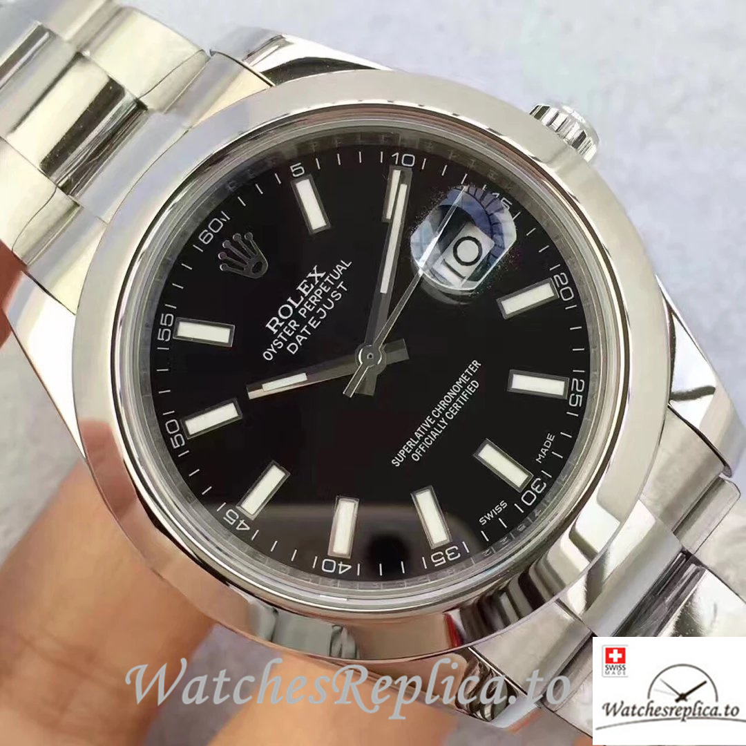 Swiss Rolex Datejust Replica 116300 Stainless steel strap 41MM - WatchesReplica.is