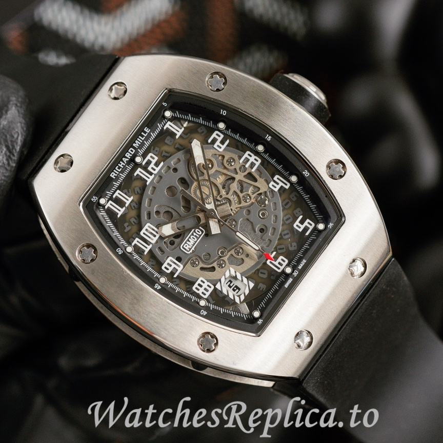 Richard Mille Replica RM010 Rubber strap 49MM - WatchesReplica.is