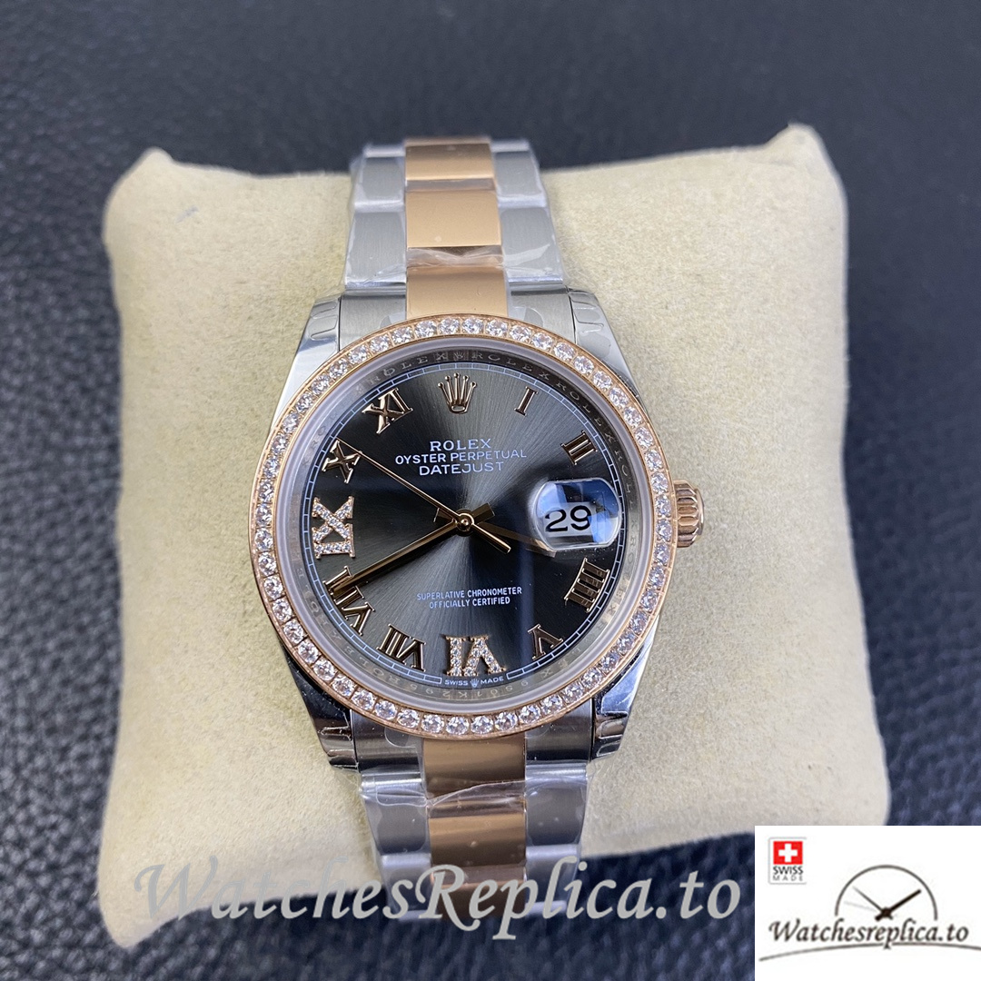 Swiss Rolex Datejust Replica 126233 Stainless steel strap 36MM - WatchesReplica.is