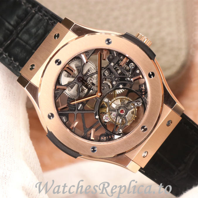 Hublot Replica Classic Fusion Series Leather strap 45MM - WatchesReplica.is