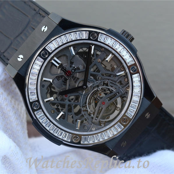 Hublot Replica HUBLOT Leather strap 42MM - WatchesReplica.is