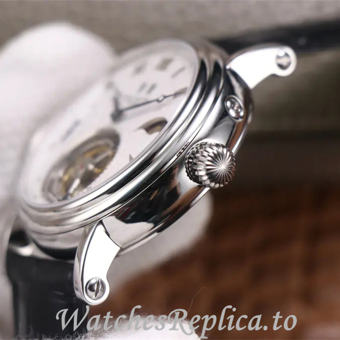 Patek Philippe Replica Complications Leather Rubber strap 42MM - WatchesReplica.is