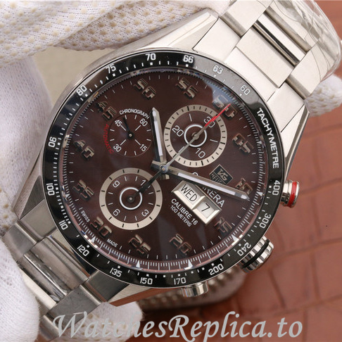 Tag Heuer Replica Carrera Stainless steel strap 43MM - WatchesReplica.is