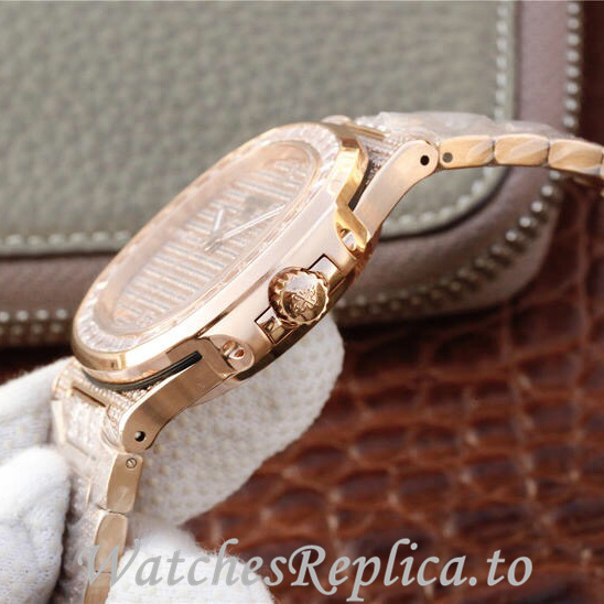 Patek Philippe Replica Nautilus 5719 Rose Gold strap 40MM - WatchesReplica.is