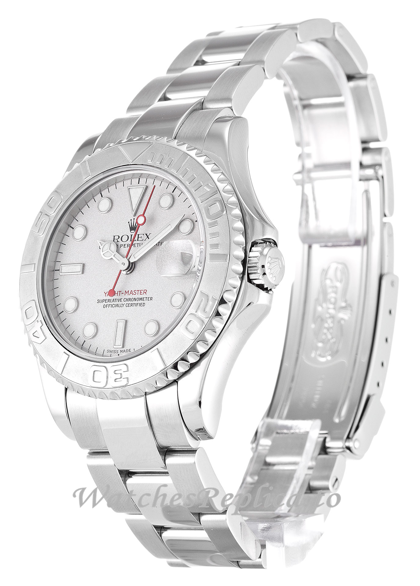 Rolex Yacht Master Platinum Dial 168622 - WatchesReplica.is