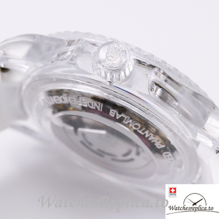 Swiss Rolex Submariner Replica Rubber strap 40MM PHANTOMLAB&ROLEX Green Dial - WatchesReplica.is