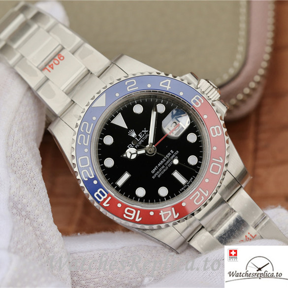 Swiss Rolex GMT-Master Replica 116719BLRO-0001 Stainless steel strap 40MM - WatchesReplica.is