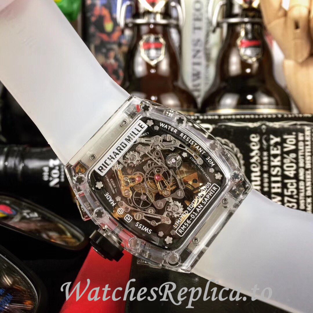 Richard Mille Replica RM011-FM Rubber strap 50MM - WatchesReplica.is