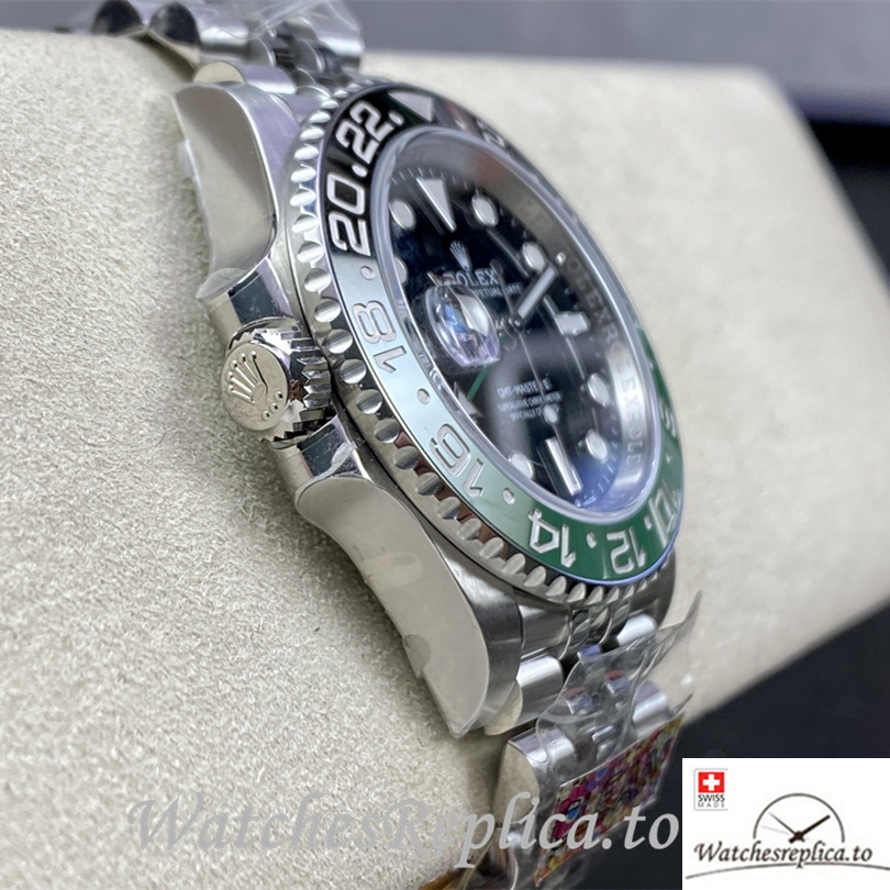 Swiss Rolex GMT Master Replica 126720 Stainless steel strap 40MM - WatchesReplica.is