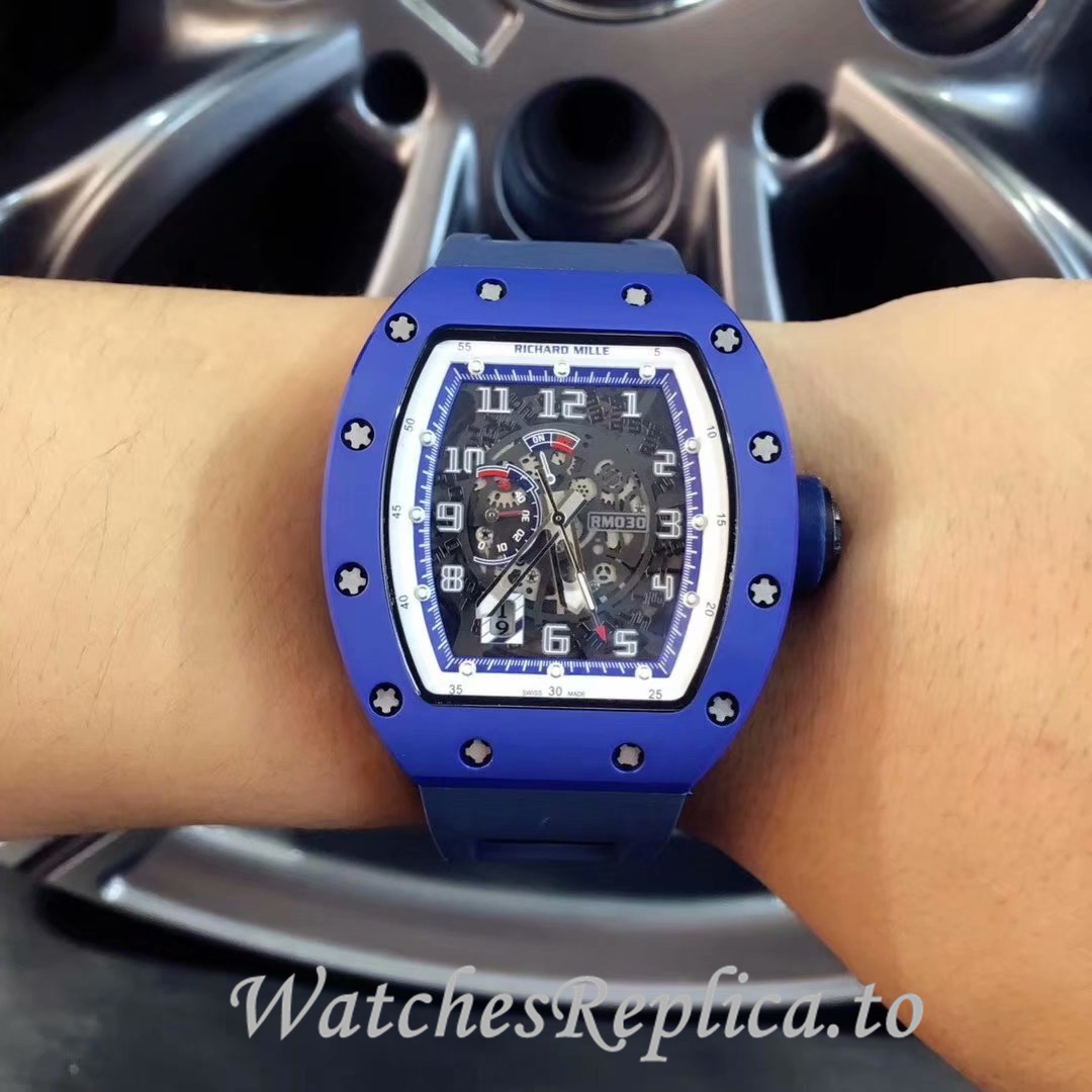 Richard Mille Replica RM030 Rubber strap 50MM - WatchesReplica.is