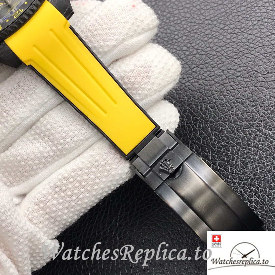 Swiss Rolex GMT-Master Replica Rubber strap 40MM - WatchesReplica.is