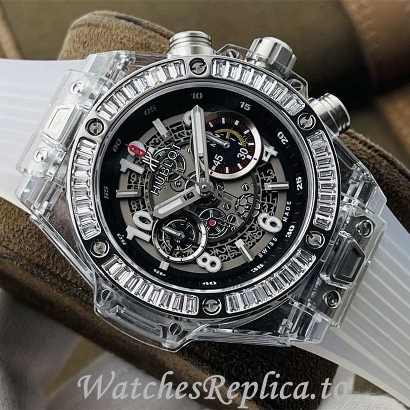 Hublot Replica 411.JX.4802.RT Rubber strap 45MM - WatchesReplica.is