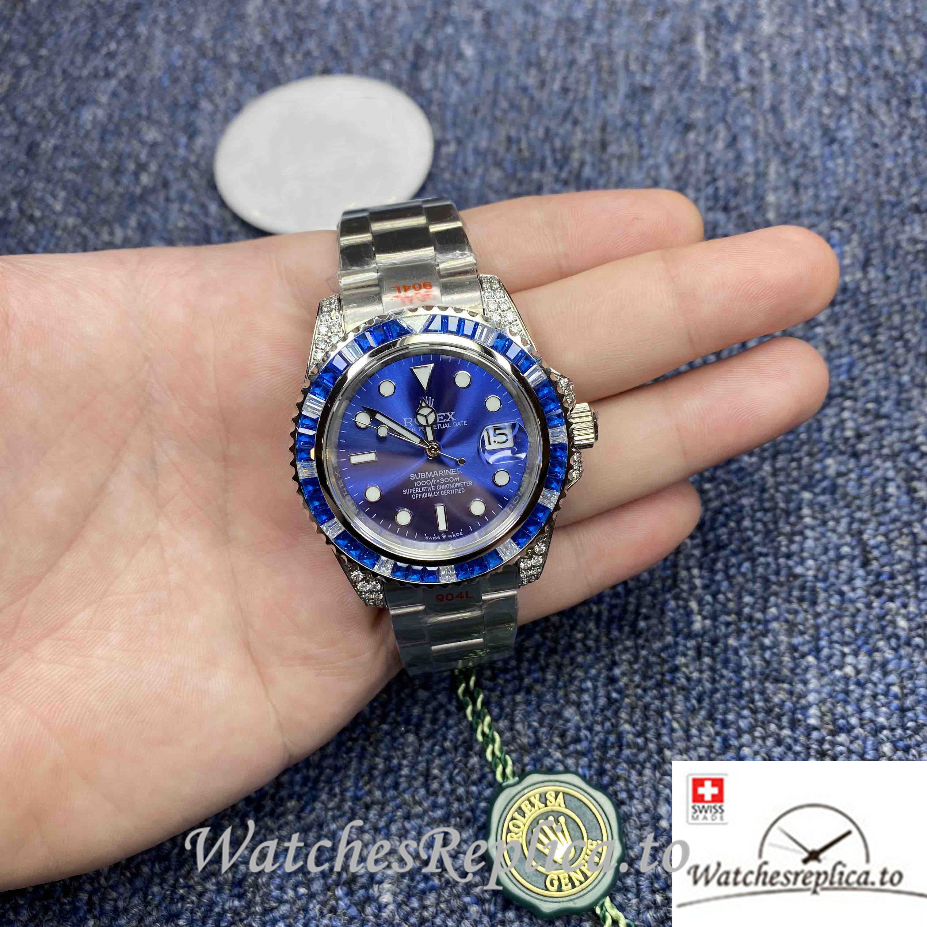 Swiss Rolex Submariner Replica 116659 SABR White Gold strap 40MM - WatchesReplica.is