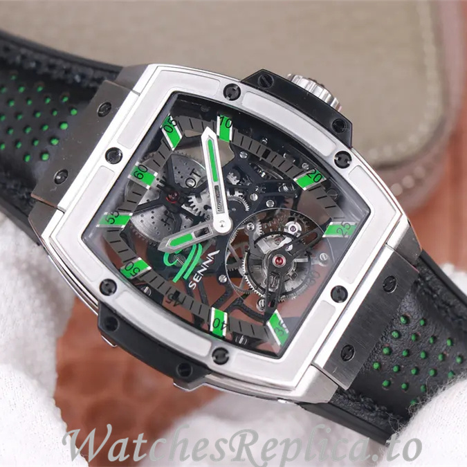 Hublot Replica MASTERPIECE Series Leather strap 45MM - WatchesReplica.is
