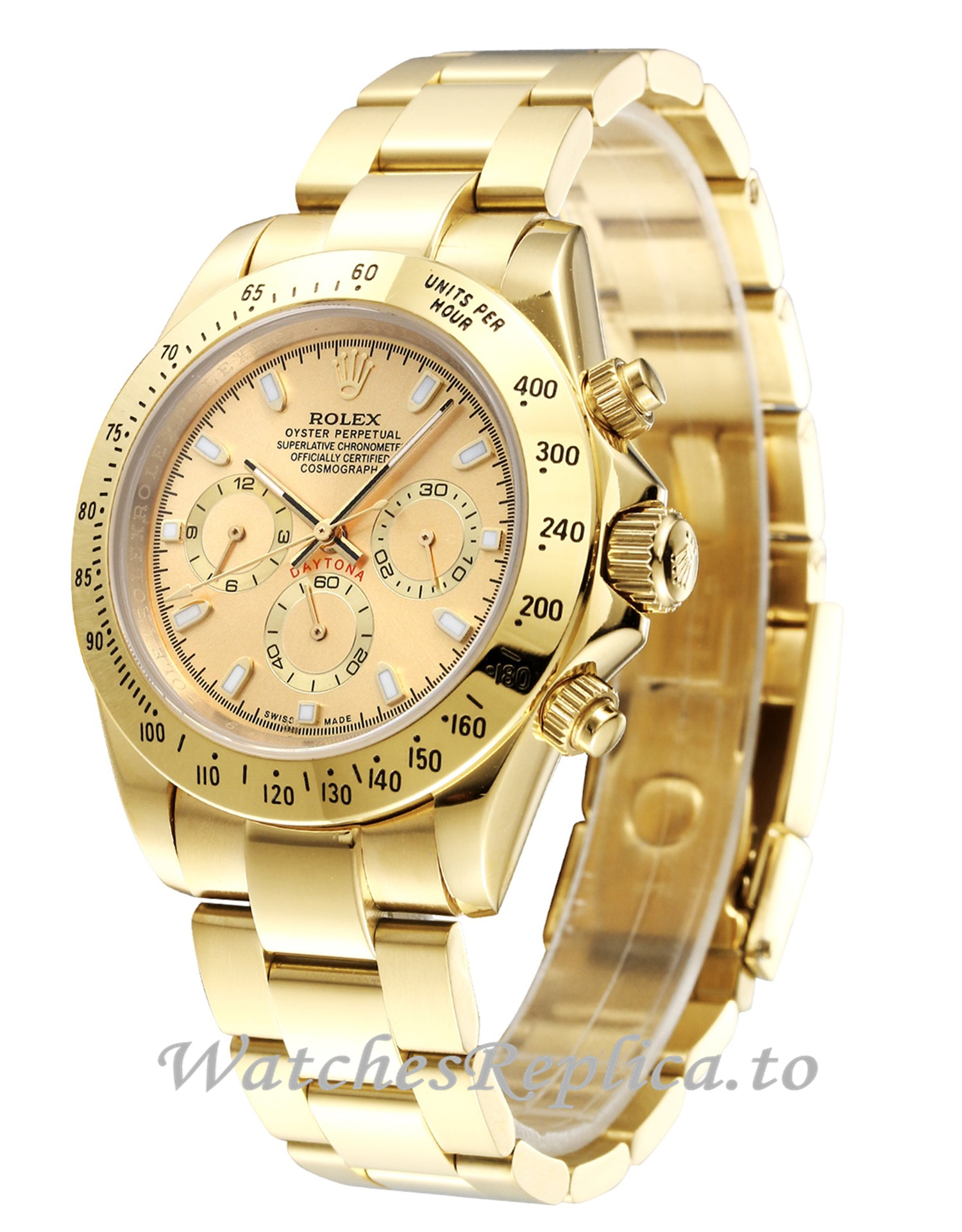 Rolex Daytona 116508 Yellow Gold Dial - WatchesReplica.is