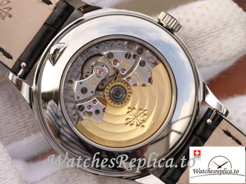 Swiss Patek Philippe Complications Annual Calendar Replica 5396G 001 Black Strap 42MM - WatchesReplica.is